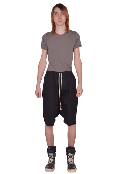 RICK OWENS RICK'S PODS SHORTS BLACK SS26 | DOSHABURI Shop