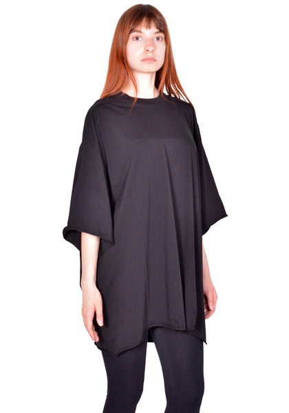RICK OWENS TOMMY T-SHIRT BLACK FW26 | DOSHABURI Online Shop