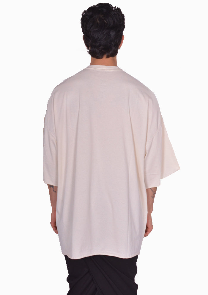 RICK OWENS MEN TOMMY T-SHIRT NATURAL SS25 | 30%OFF SALE