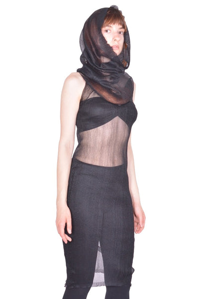 RICK OWENS TRANSPARENT TUBE 09 BLACK SS26 | DOSHABURI Online Shop