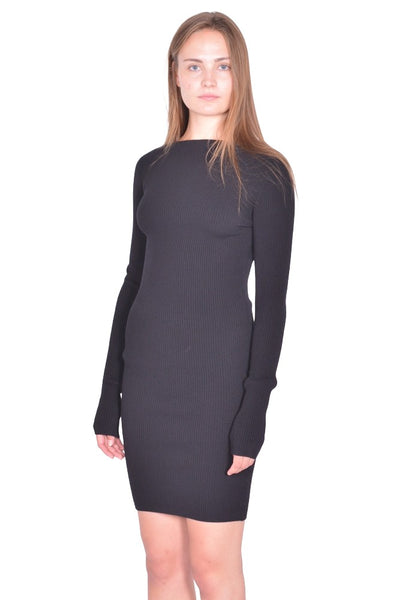RICK OWENS WOMEN AL DRESS BLACK SS26 | DOSHABURI Online Shop