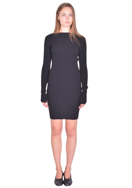 RICK OWENS WOMEN AL DRESS BLACK SS26 | DOSHABURI Online Shop