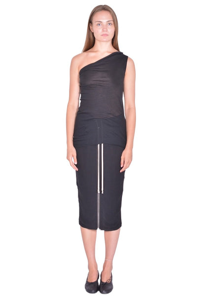 RICK OWENS WOMEN ATHENA TNAKTOP BLACK SS26 | DOSHABURI Online Shop