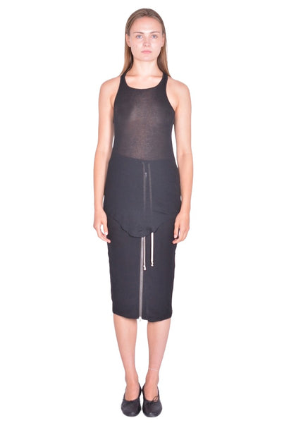 RICK OWENS WOMEN BASIC TANKTOP BLACK SS26 | DOSHABURI Shop