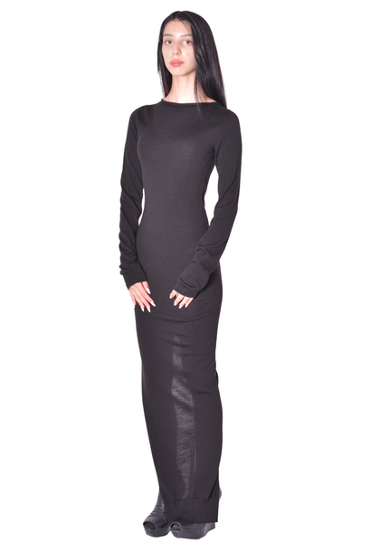 RICK OWENS WOMEN EASY LONG TOP BLACK 2026FW | DOSHABURI Shop