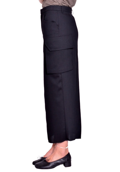RICK OWENS WOMEN FIRBANKS SKIRT BLACK SS26 | DOSHABURI Shop