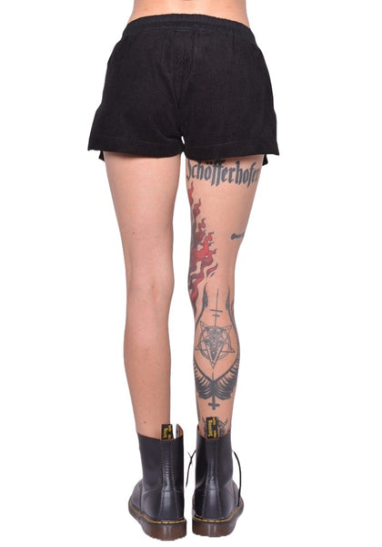 RICK OWENS WOMEN FOG BOXER SHORTS BLACK FW25 | DOSHABURI