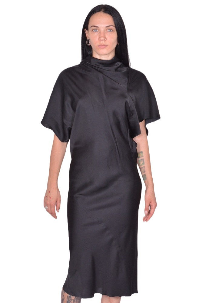 RICK OWENS WOMEN RP02E4543 SCH SEB DRESS BLACK FW25 | DOSHABURI Shop