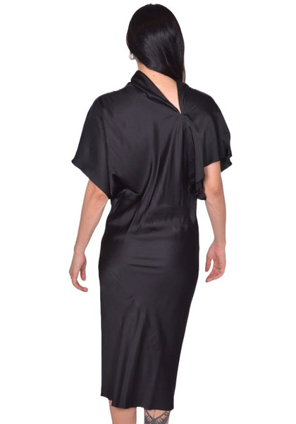 RICK OWENS WOMEN RP02E4543 SCH SEB DRESS BLACK FW25 | DOSHABURI Shop