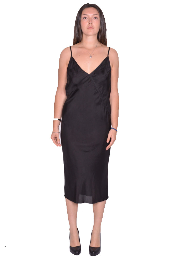 purple colored wedding dresses RICK OWENS WOMEN SLIP DRESS BLACK SS25 | 30%OFF SALE