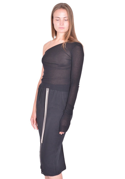 RICK OWENS ZIGGY T-SHIRT BLACK SS26 | DOSHABURI Online Shop 
