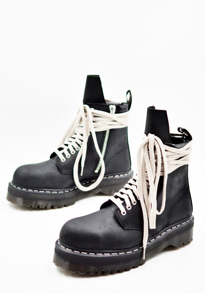 RICK OWENS x DR. MARTENS QUAD SOLE STEEL TOE BOOTS FW26 | DOSHABURI Shop