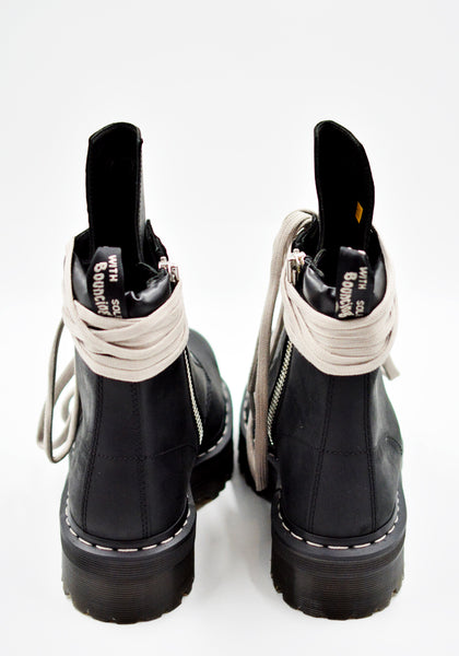 RICK OWENS x DR. MARTENS QUAD SOLE STEEL TOE BOOTS FW26 | DOSHABURI Shop