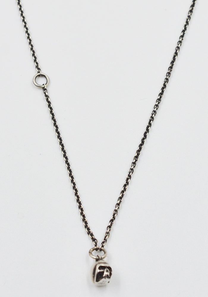 WERKSTATT:MÜNCHEN M7100 CHAIN MINI NECKLACE SKULL SILVER | DOSHABURI Shop