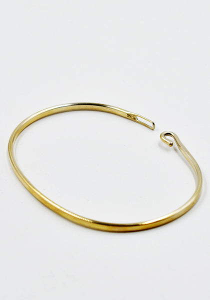 WERKSTATT:MÜNCHEN M2640 SILVER BANGLE HOOK PLAIN | DOSHABURI Shop