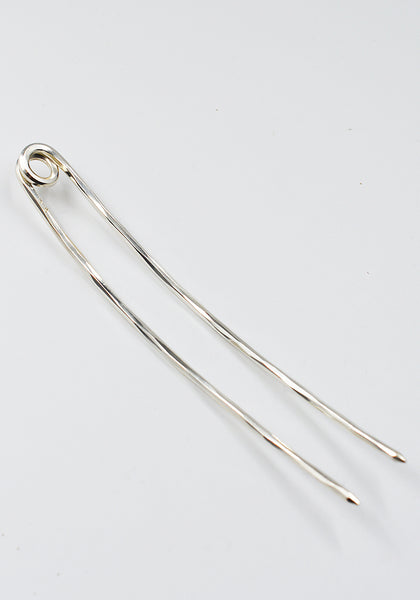 WERKSTATT MÜNCHEN M4200 SILVER HAIR-PIN HAMMERED FW26 | DOSHABURI Shop
