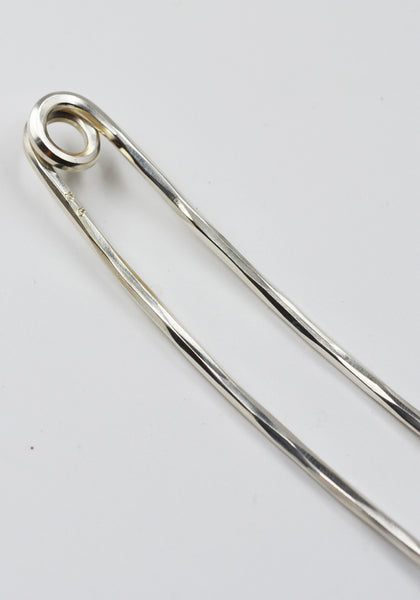 WERKSTATT MÜNCHEN M4200 SILVER HAIR-PIN HAMMERED FW26 | DOSHABURI Shop