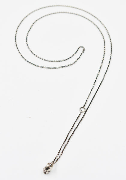 WERKSTATT:MÜNCHEN M7100 CHAIN MINI NECKLACE SKULL SILVER | DOSHABURI Shop