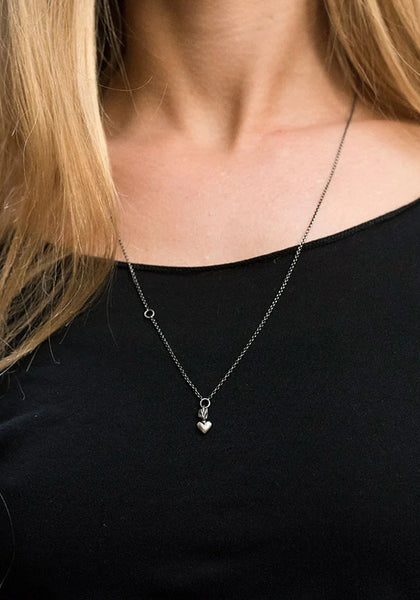 WERKSTATT MÜNCHEN M7110 CHAIN MINI NECKLACE HEART | DOSHABURI Shop