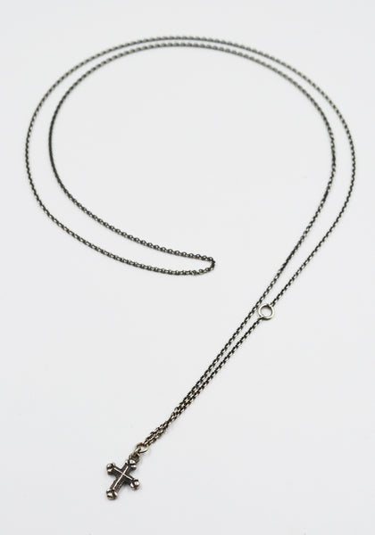 WERKSTATT MÜNCHEN M7410 CHAIN MINI NECKLACE CROSS | DOSHABURI Shop