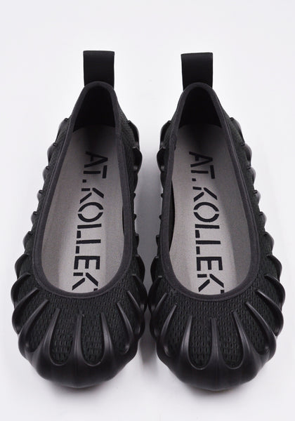 AT.KOLLEKTIVE NINA CHRISTEN WOMENS PLASMA X BALLERINA SHOES BLACK | DOSHABURI Online Shop