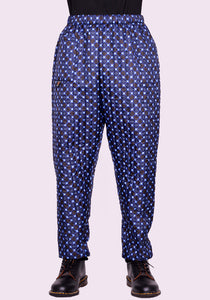 BLESS N°75 3096 MONPE PANTS FLORAL PRINT BLACK/BLUE/BROWN FW23 | DOSHABURI Online Shop