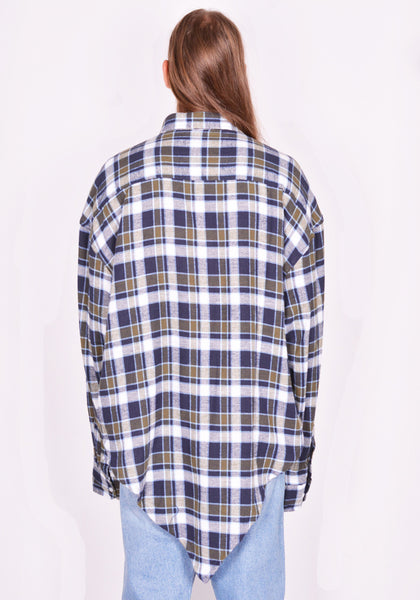 BLESS N°71 5342 WINTER POINTYSHIRT VINTAGE CHECKED FLANNEL FW23 | DOSHABURI Online Shop