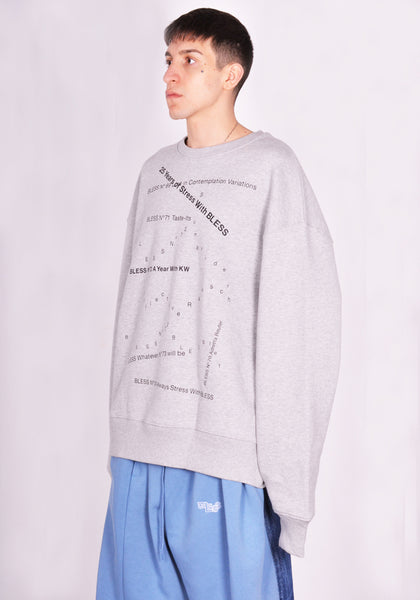 BLESS N° 77 5318 MULTICOLLECTION IV SWEATER HEATHER GREY (New Season SS24)