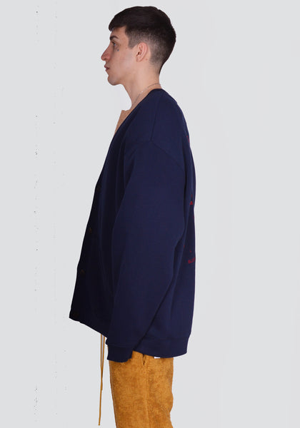 BLESS N° 74 5349 MULTICOLLECTION SWEATJACKET NAVY SS24 | DOSHABURI Online Shop