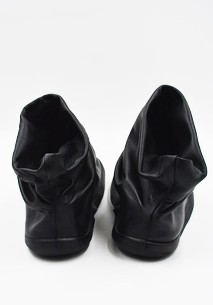 CAMPER x ISSEY MIYAKE K300539-001  PEU FROM LEATHER ANKLE BOOTS BLACK (New Season FW25)
