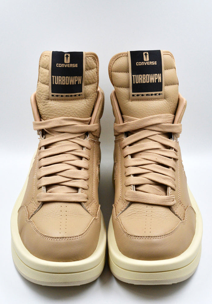 RICK OWENS DRKSHDW X CONVERSE TURBOWPN MID-TOP SNEAKERS CAVE