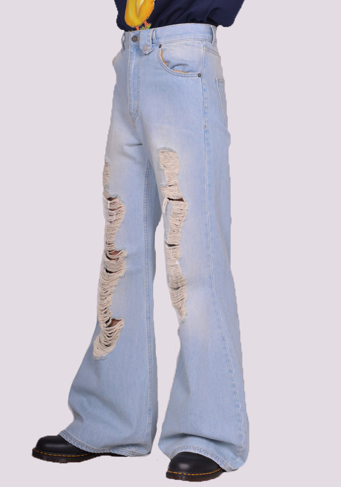 EGONLAB. DN006A ATOMIC DENIM PANTS LIGHT BLUE SS24 EGONLAB. DN006A ATOMIC DENIM PANTS LIGHT BLUE SS24