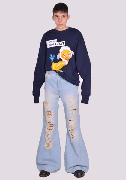 EGONLAB. DN006A ATOMIC DENIM PANTS LIGHT BLUE SS24 | DOSHABURI Shop