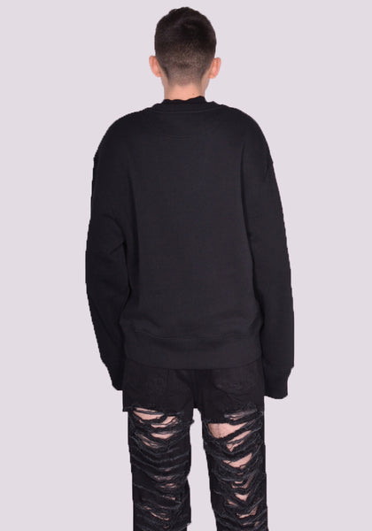 EGONLAB. SW002B TEDDIES SWEATSHIRT BLACK SS24 | DOSHABURI Online Shop