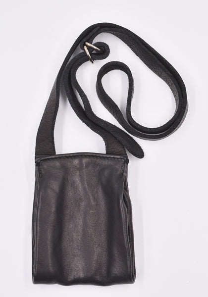 GUIDI ZP0 SOFT HOUSE FULL GRAIN SMALL FOLDED CROSSBODY BAG BLACK | DOSHABURI Online Shop