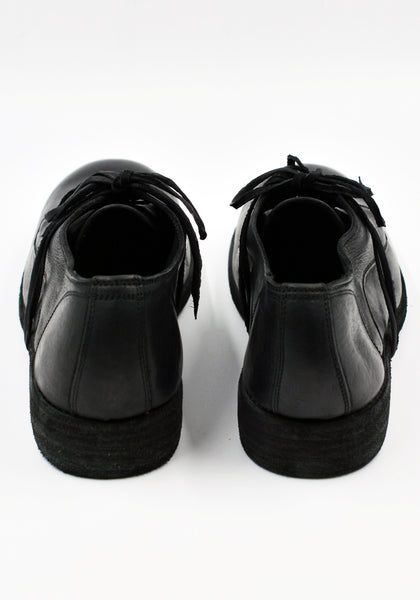 GUIDI 992X DONKEY FULL GRAIN LEATHER CLASSIC DERBY SHOES BLACK| DOSHABURI Online Shop