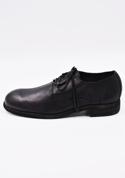 GUIDI 992X DONKEY FULL GRAIN LEATHER CLASSIC DERBY SHOES BLACK| DOSHABURI Online Shop