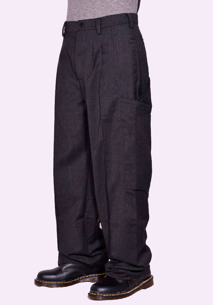 KIKO KOSTADINOV MEGALA TROUSERS CHARCOAL GREY FW23 | DOSHABURI Shop