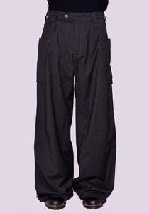 KIKO KOSTADINOV MENO TROUSERS CHARCOAL GREY FW23 | DOSHABURI Online Shop