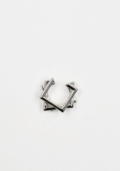 KIKO KOSTADINOV WOMEN KKWAW23ER02-85 MINI POLYGON EAR CUFF PALLADIUM (New season FW23)