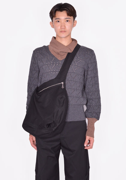 KIKO KOSTADINOV MEN KKSS24BG01-98 DEULTOM BAG COAL BLACK SS24 | DOSHABURI Online Shop