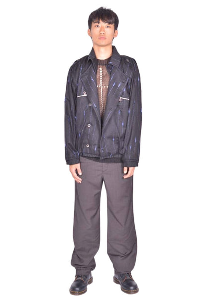 KIKO KOSTADINOV MEN KKSS26J06-46 KOMLO JACKET BLACK & ROYAL BLUE (New Season SS26)