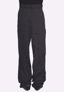 KIKO KOSTADINOV WOMEN KKWAW23T01-2 HINA PLEAT TROUSER CROW BLACK FW23 | DOSHABURI Online Shop