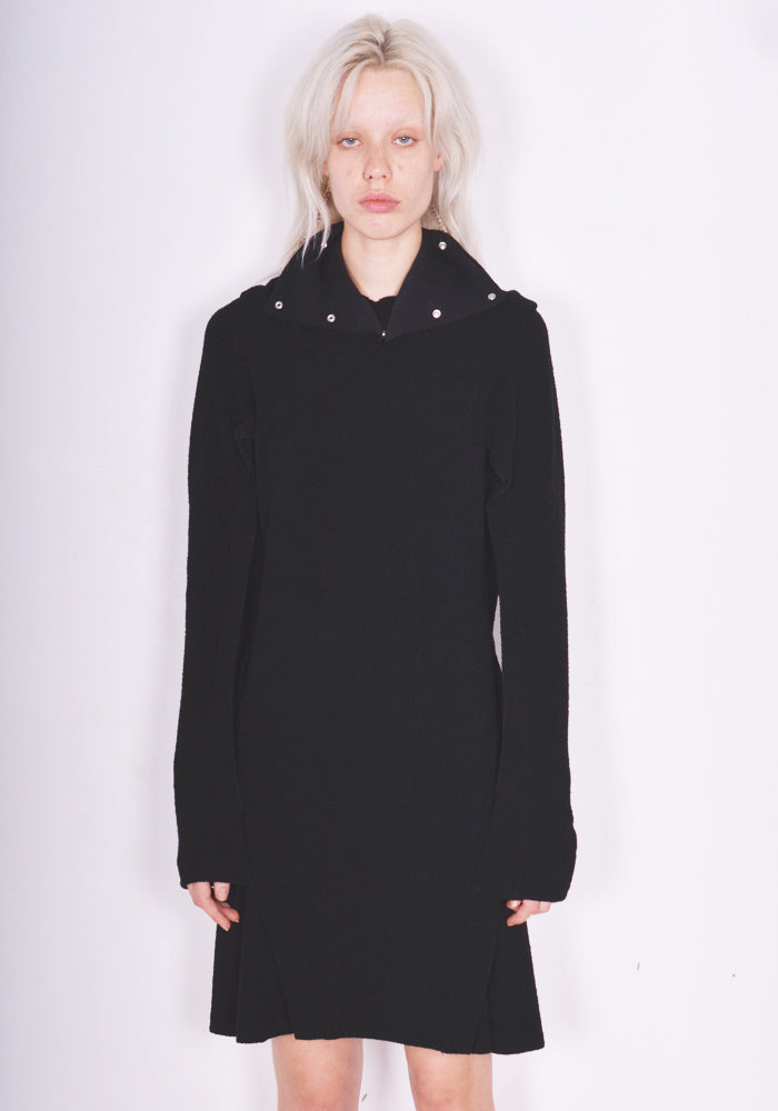 KIKO KOSTADINOV HORSEBOW DRESS OIL BLACK FW23 | 50%OFF SALE