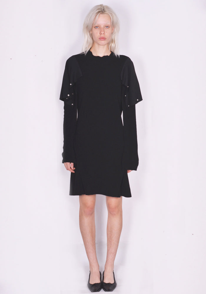 KIKO KOSTADINOV HORSEBOW DRESS OIL BLACK FW23 | 50%OFF SALE