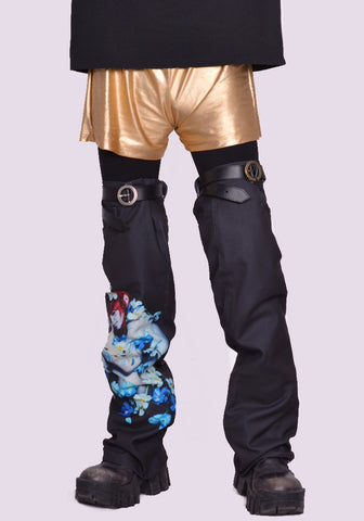 KUSIKOHC BLUE GIRL KNEE-HIGH BLACK SS23 DOSHABURI Online Shop