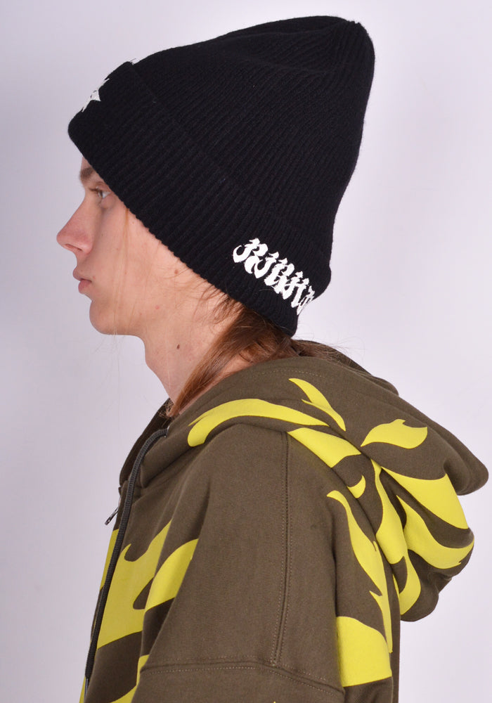 KUSIKOHC RIGHT TO FAIL BEANIE HAT BLACK FW24 | 50%OFF SALE