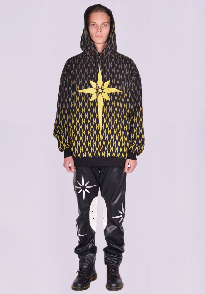 KUSIKOHC ORIGAMI CHAIN PRINT SWEAT HOODIE | 50%OFF SALE
