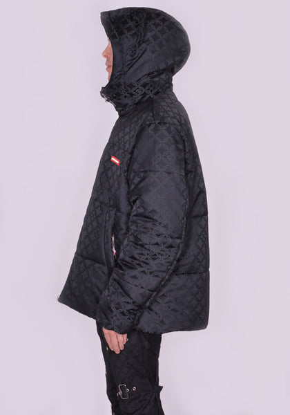 CHARLES JEFFREY LOVERBOY KITTY PUFFER JACKET BLACK SS23 | DOSHABURI Shop