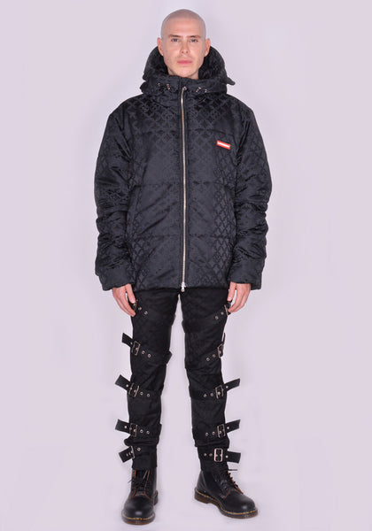 CHARLES JEFFREY LOVERBOY KITTY PUFFER JACKET BLACK SS23 | DOSHABURI Shop